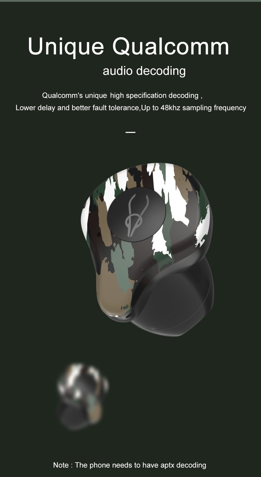 Sabbat X12 Ultra Bluetooth 5.0 TWS Earphone Qualcomm QCC3020 Independence Use atpX/AAC/SBC CVC8.0 IPX5