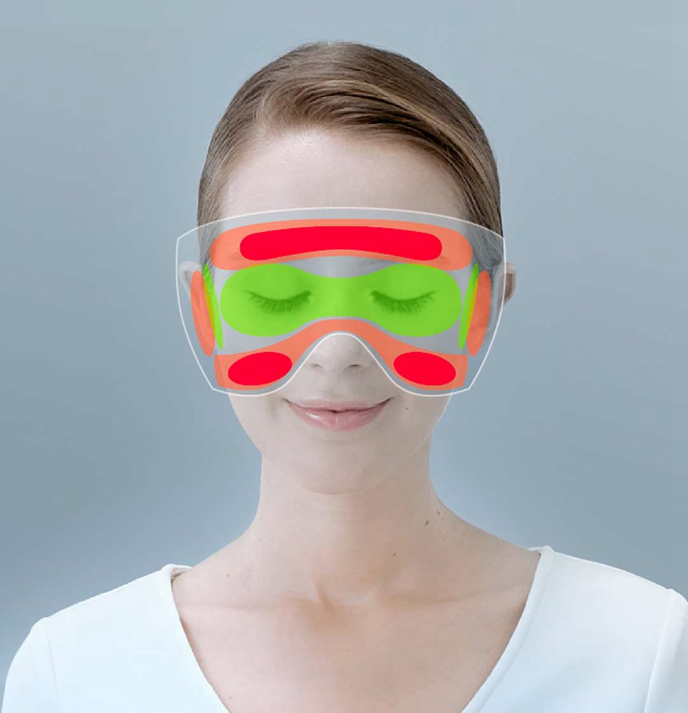 Dreamlight Wireless Heated Eye Mask With Battery For Sleeping Travel  Nap - Purple