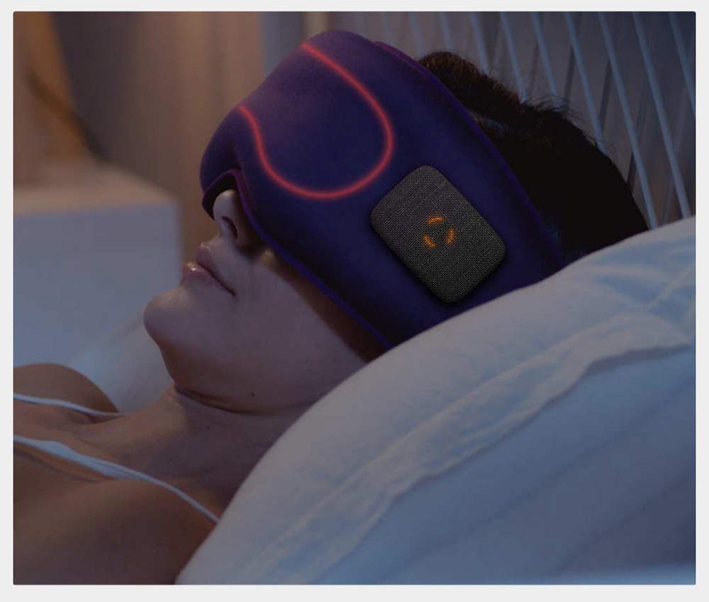 Dreamlight Wireless Heated Eye Mask With Battery For Sleeping Travel  Nap - Purple