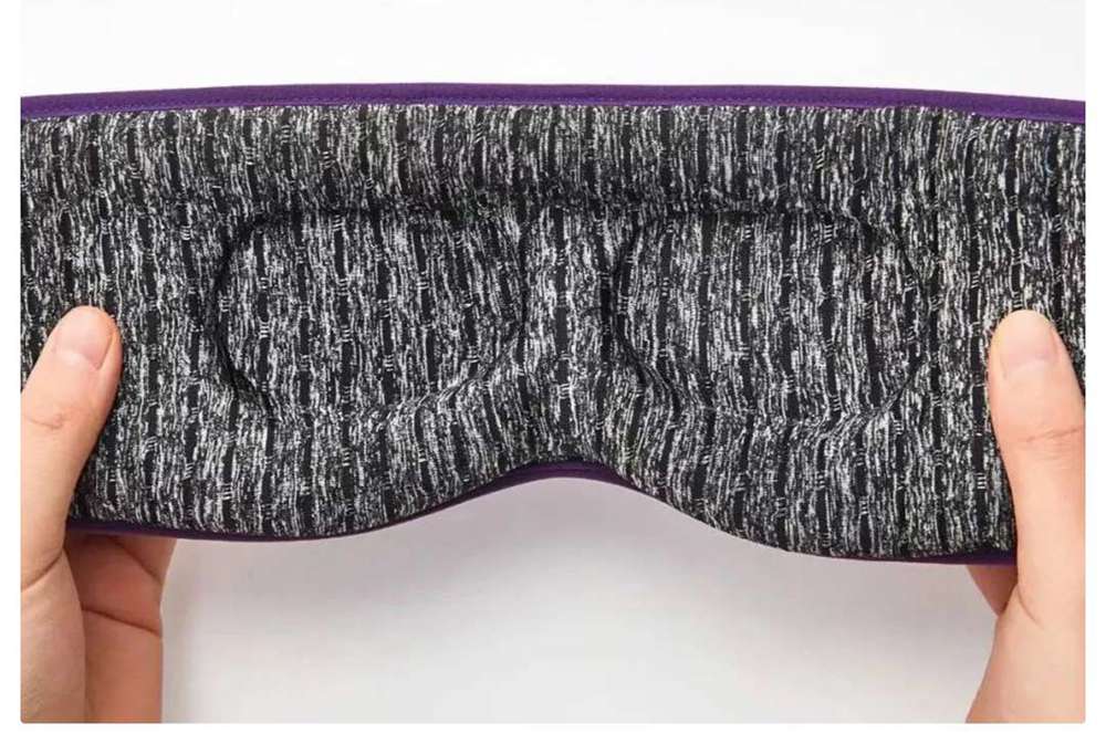 Dreamlight Wireless Heated Eye Mask With Battery For Sleeping Travel  Nap - Purple