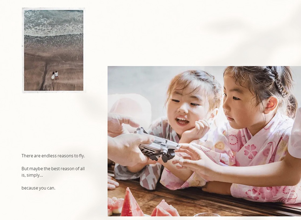 DJI Mavic MINI 4KM FPV 249g Ultralight GPS Foldable RC Drone With 3-Axis 2.7K Gimbal Camera 30mins Flight Time White - Standard Version