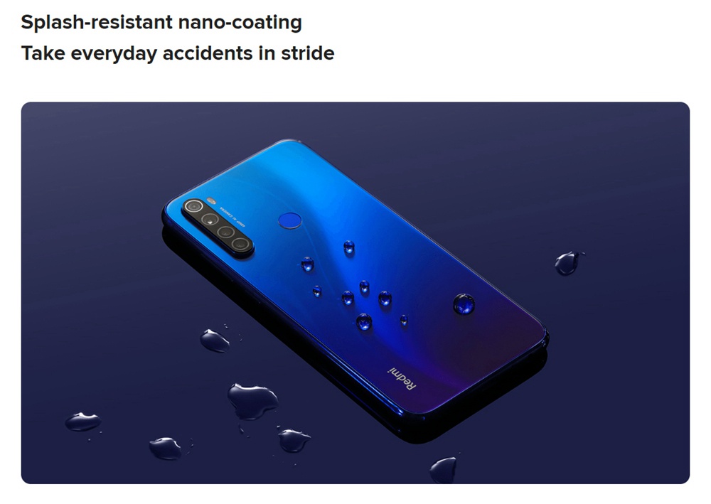 Xiaomi Redmi Note 8 6.3 Inch 4G LTE Smartphone Snapdragon 665 6GB 128GB 48.0MP+8.0MP+2.0MP+2.0MP Quad Camera Fingerprint ID Dual SIM Android 9.0 - White