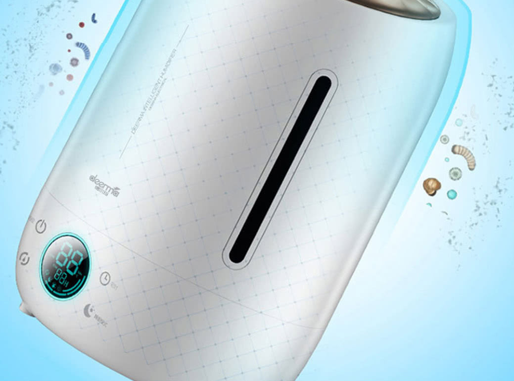 DEERMA DEM F500 Household Ultrasonic Humidifier 5L Capacity Aromatherapy Machine Updated Version - White