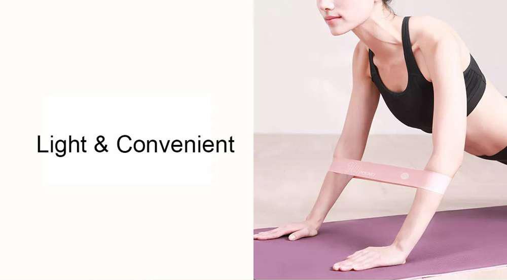 3pcs Xiaomi YUNMAI Elastic Band For Yoga Gymnastics Exercise 10lbs/20lbs/30lbs - Pink Series