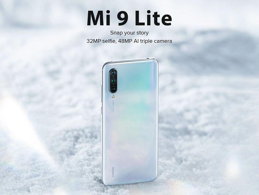 Xiaomi Mi 9 Lite 6.39 Inch 4G LTE Smartphone Snapdragon 710 6GB 64GB 48.0MP+8.0MP+2.0MP Triple Rear Cameras Fingerprint ID Dual SIM MIUI 10 Global Version - Blue