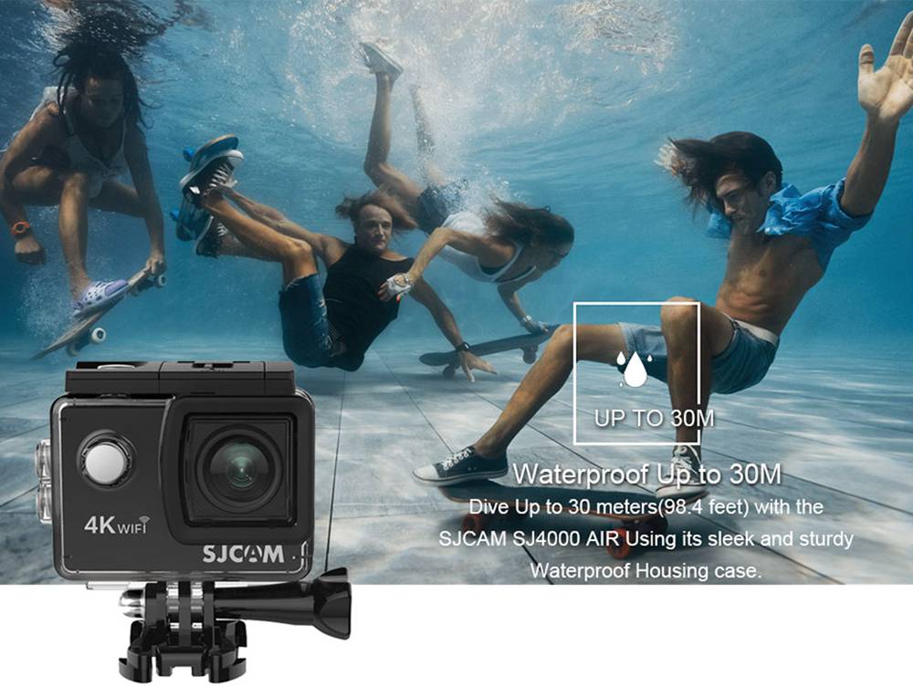 SJCAM SJ4000 AIR Action Camera Full HD Allwinner 4K 30FPS WIFI 2.0" Screen Mini Waterproof Sports DV Camera-black