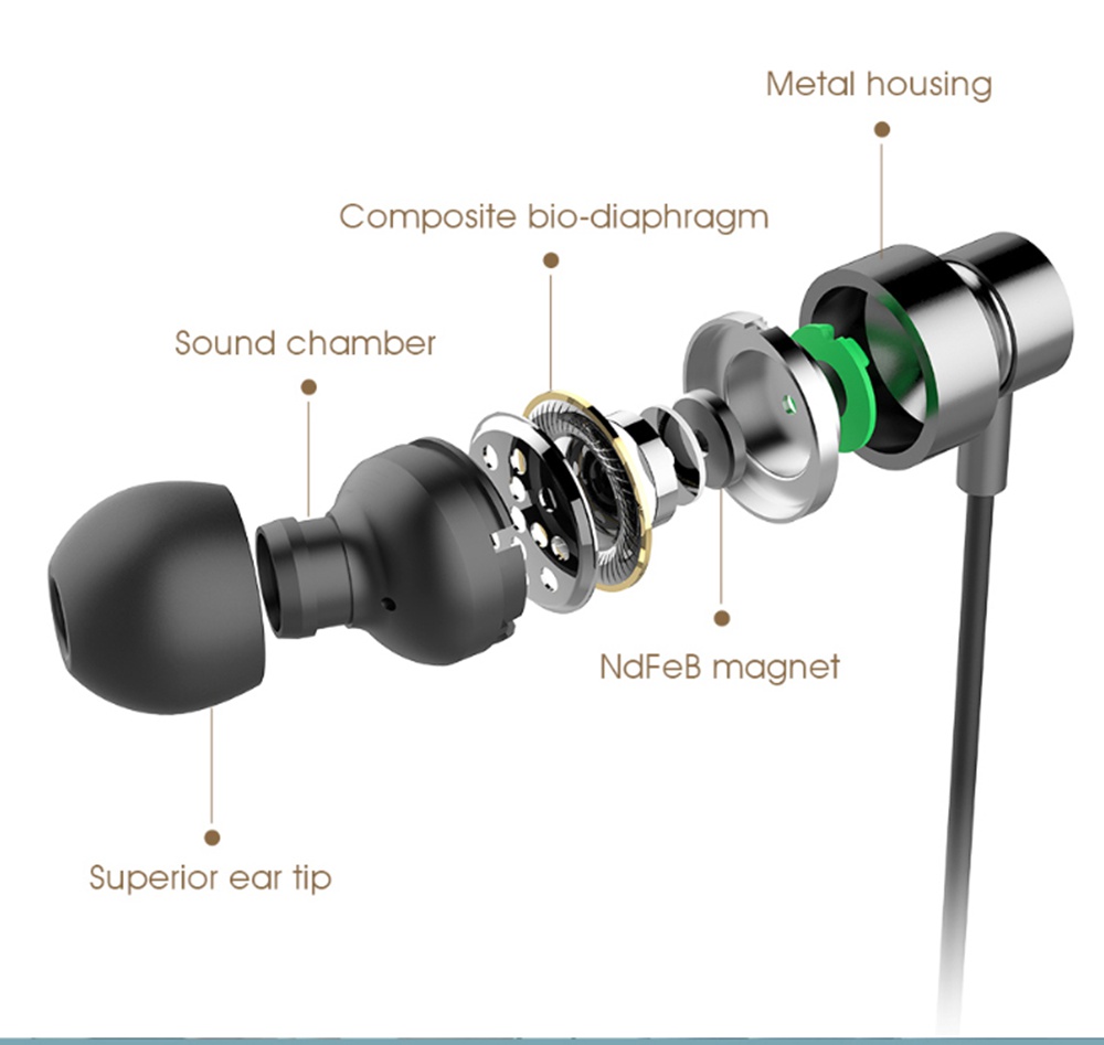 Haylou H8 3.5mm Stereo In-ear Earphones Noise Isolating with Mic