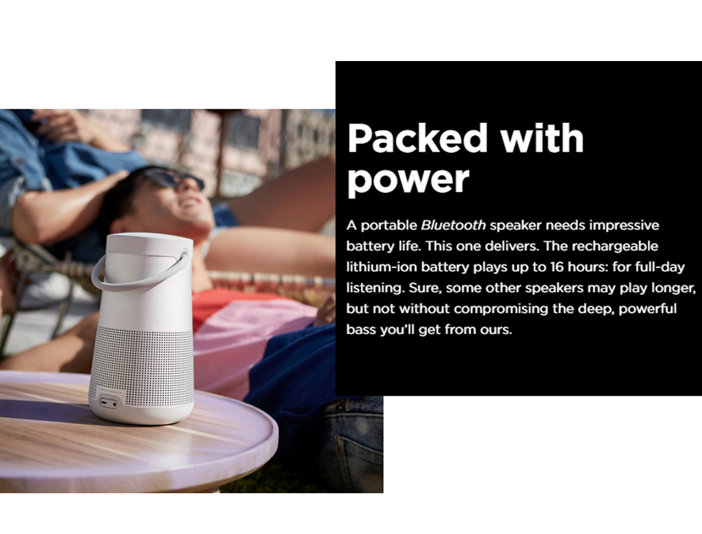 Bose SoundLink Revolve+ Bluetooth Speaker Siri Google Assistant Bose Connect App 16 Hours Playtime IPX4