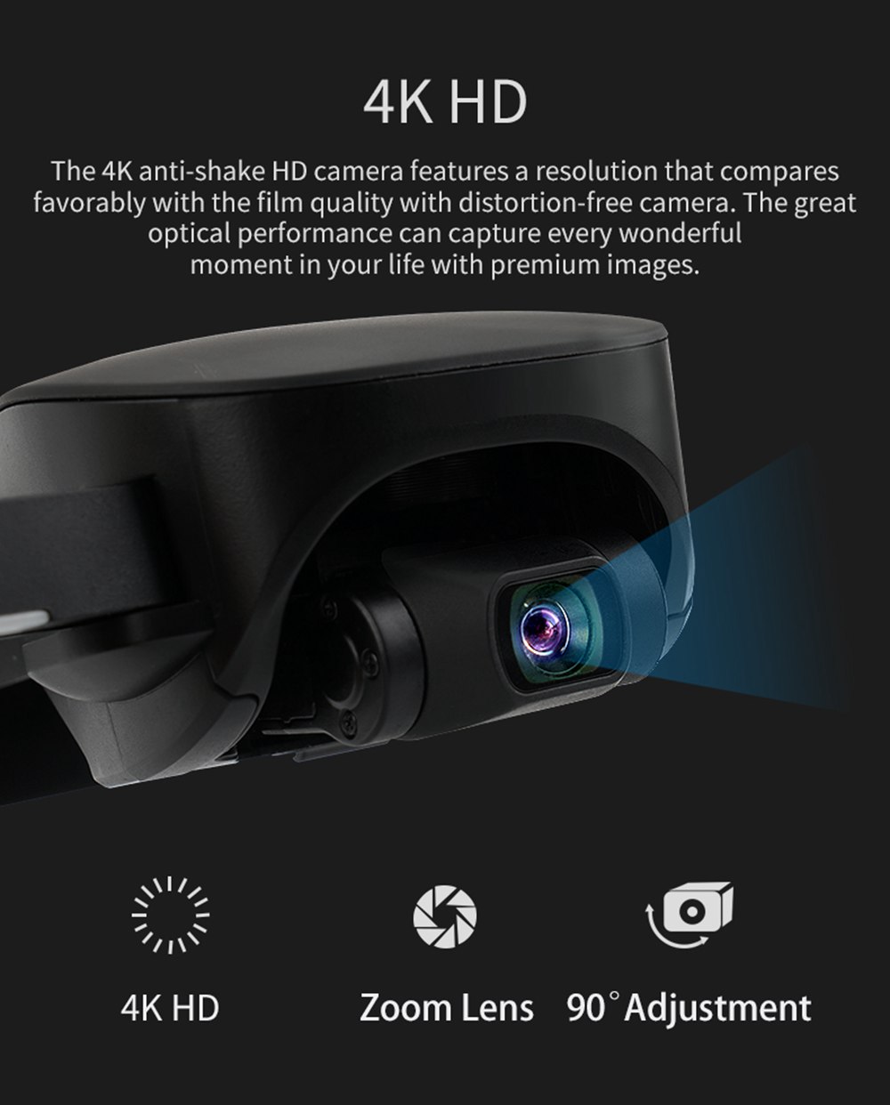 JJRC X12 AURORA 4K 5G WIFI 1.2km FPV GPS Foldable RC Drone With 3Axis Gimbal 50X Digital Zoom Ultrasonic Positioning RTF - Black Two Batteries with Bag