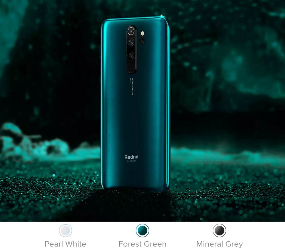 Xiaomi Redmi Note 8 Pro 6.53 Inch 4G LTE Smartphone MTK Helio G90T 6GB 128GB 64.0MP+8.0MP+2.0MP+2.0MP Quad Rear Cameras 4500mAh Battery MIUI 10 Fingerprint - Gray