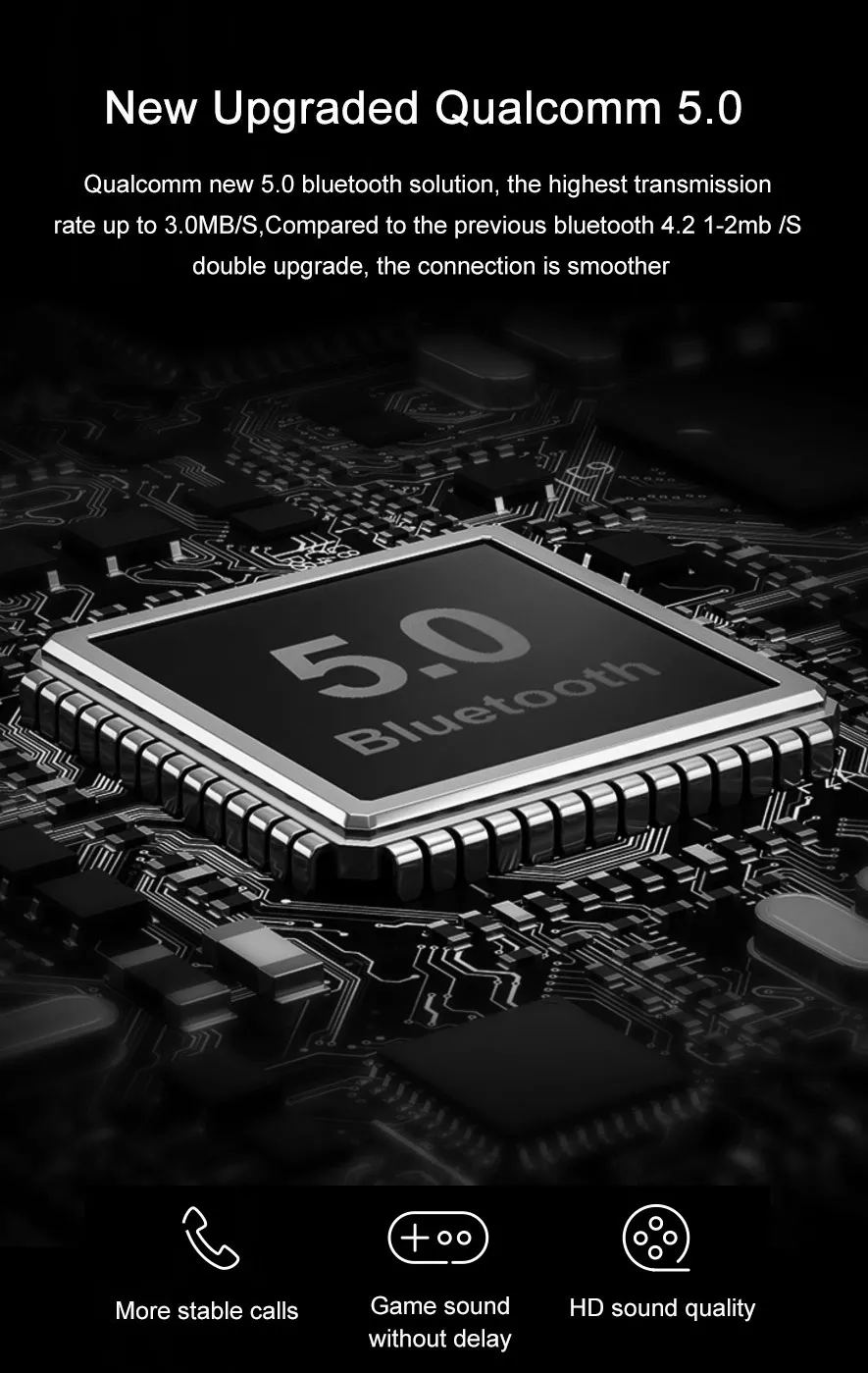 Sabbat X12 Ultra Bluetooth 5.0 TWS Earphone Qualcomm QCC3020 Independence Use atpX/AAC/SBC CVC8.0 IPX5