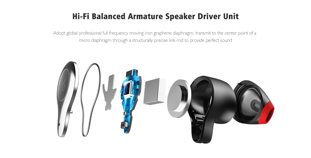 Mifo O2 Bluetooth 5.0 TWS Earphone Binaural Call 1200mAh Charging Battery IPX5