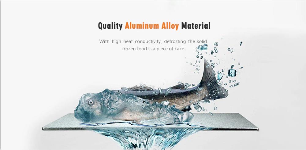 Household Non-stick Fast Defrosting Thawing Meat Tray Rapid Safety - Black