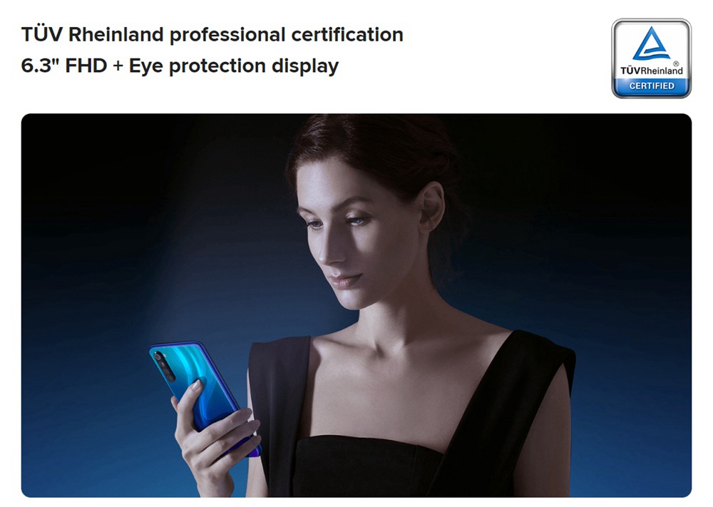 Xiaomi Redmi Note 8 6.3 Inch 4G LTE Smartphone Snapdragon 665 4GB 64GB 48.0MP+8.0MP+2.0MP+2.0MP Quad Camera Fingerprint ID Dual SIM Android 9.0 - White