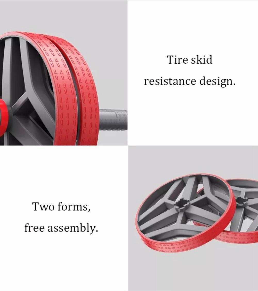 FED Indoor Abdominal Wheel Beginner Fitness Equipment Non-slip Handle By Xiaomi Youpin - Red 21 Xiaomi FED Indoor Abdominal Wheel Beginner Fitness Equipment Non-slip Handle - Red