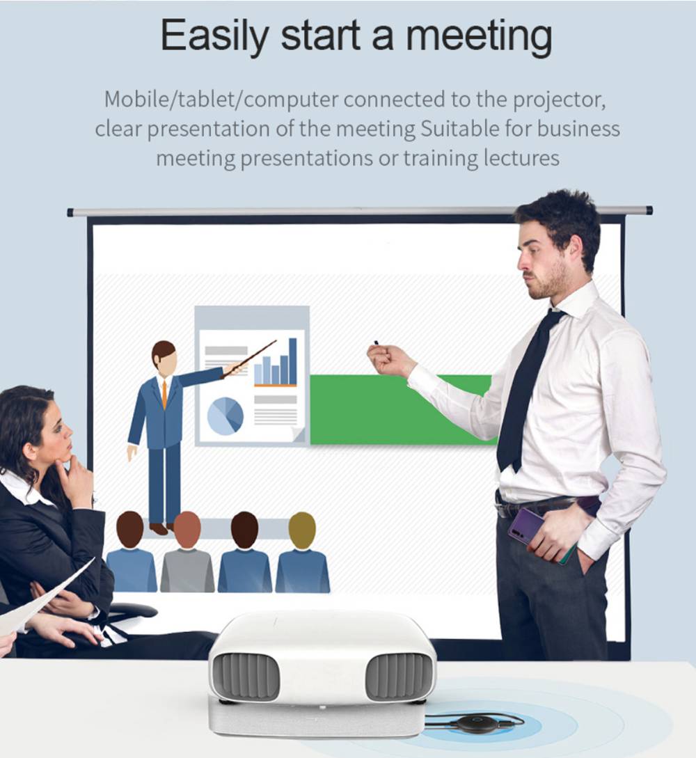 Xiaomi Hagibis RK3036 Wireless HDMI 4K Dongle Display 2.4G/5G WiFi Type-C