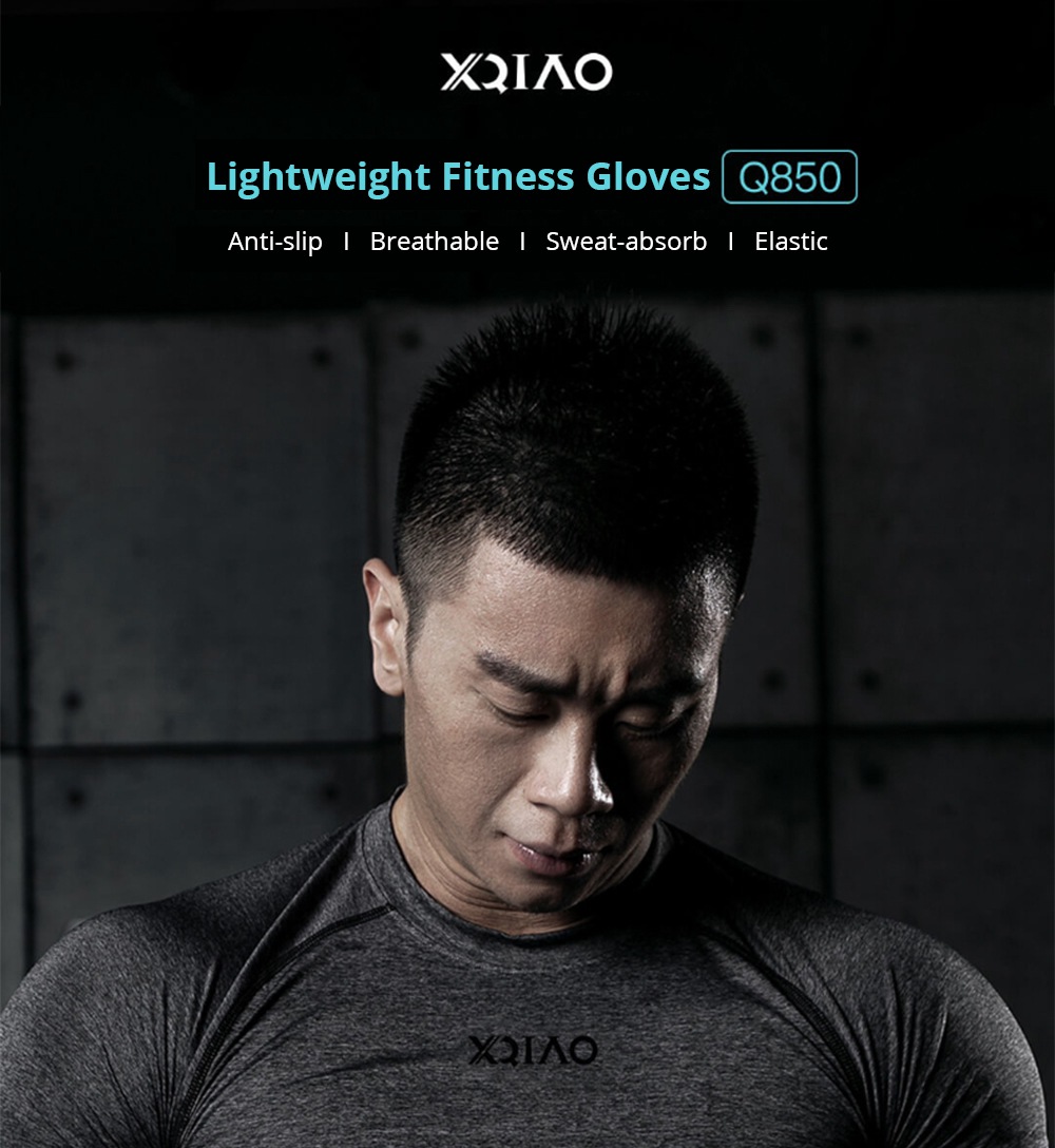 Xiaomi XQIAO Q850 Lightweight Lifting Fitness Gloves Aniti-silp Half Finger Gloves Size M - Gray 4 Xiaomi XQIAO Q850 Lightweight Lifting Fitness Gloves Aniti-silp Half Finger Gloves Size M - Gray