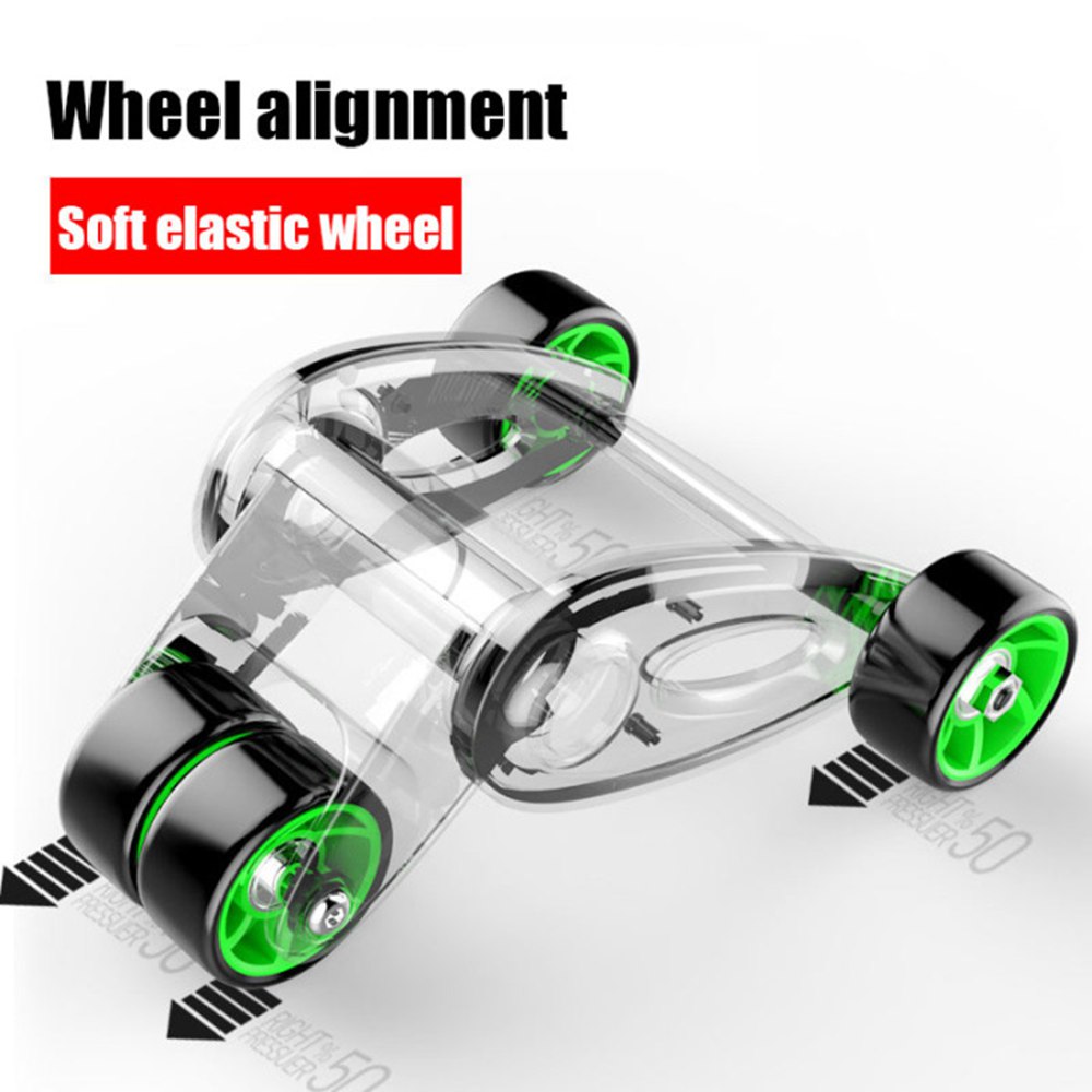 Folding Abdominal Wheel Abdomen Wheel Roller Home Fitness Equipment Training Device With Knee Pad