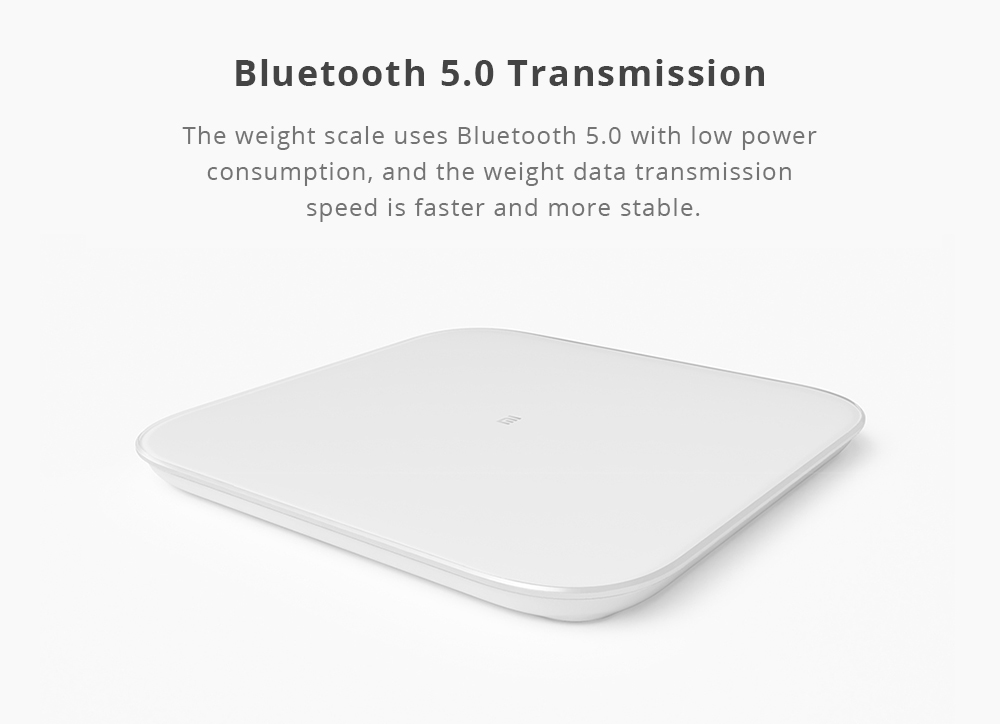 Xiaomi Smart Body Weight Scale 2 Bluetooth 5.0 APP Control LED Display Fitness Yoga Tools Scale - White