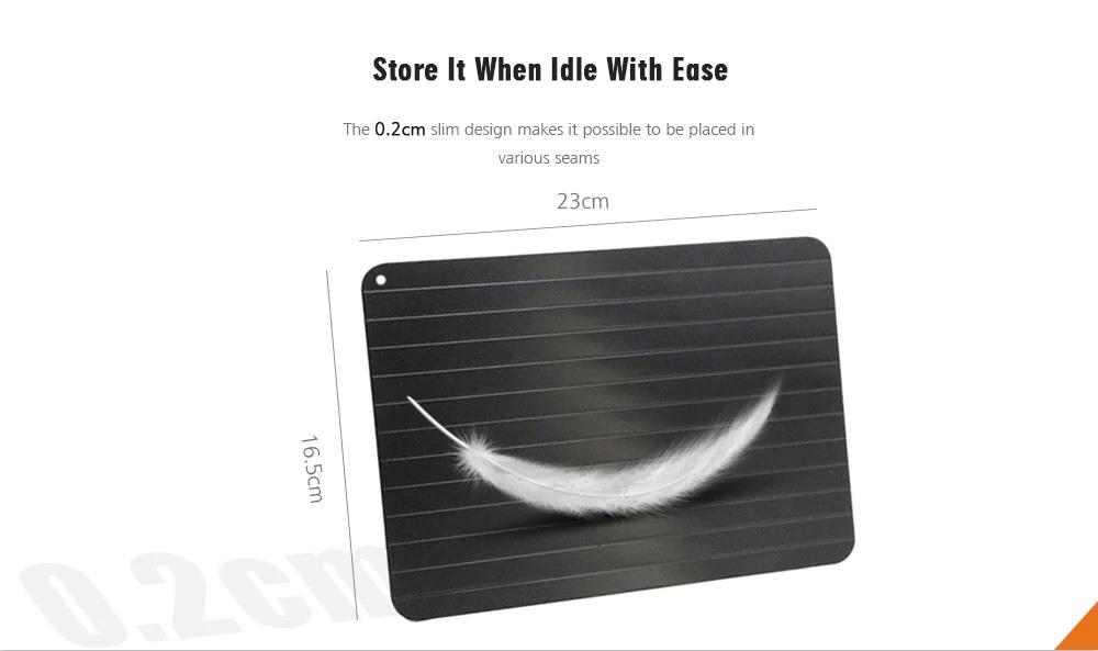 Household Non-stick Fast Defrosting Thawing Meat Tray Rapid Safety - Black