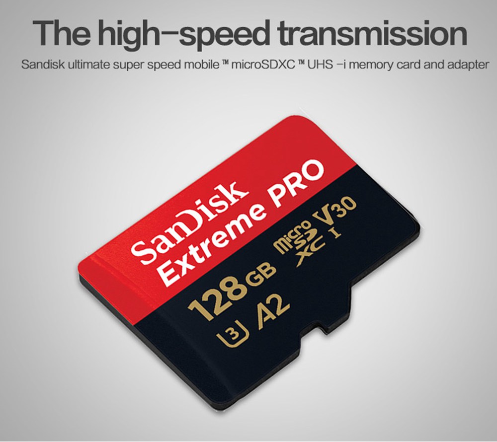 SanDisk Micro SDXC Extreme Pro UHSI Memory Card 128GB