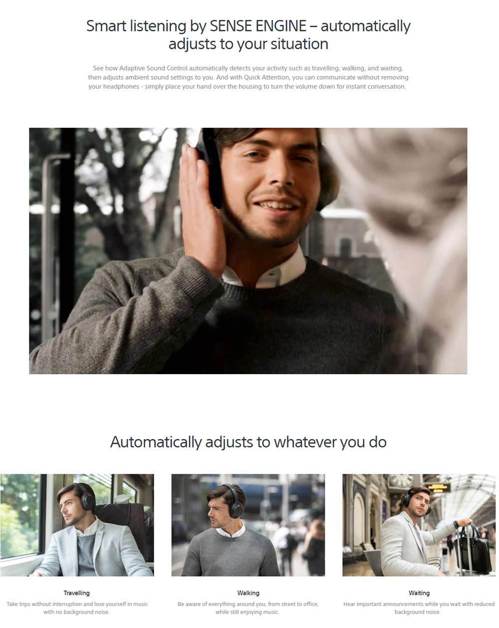 Sony WH-1000XM3 Wireless DSEE HX/LDAC Headphones Bluetooth NFC Touch Sensor Control Alexa Google Assistant