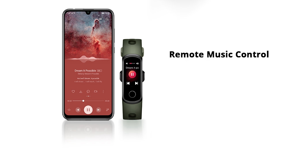 HUAWEI Honor 5i Smart Bracelet 0.96 Inch AMOLED Touch Large Color Screen 5ATM Blood Oxygen Heart Rate Monitor Swimming Posture Recognition - Black