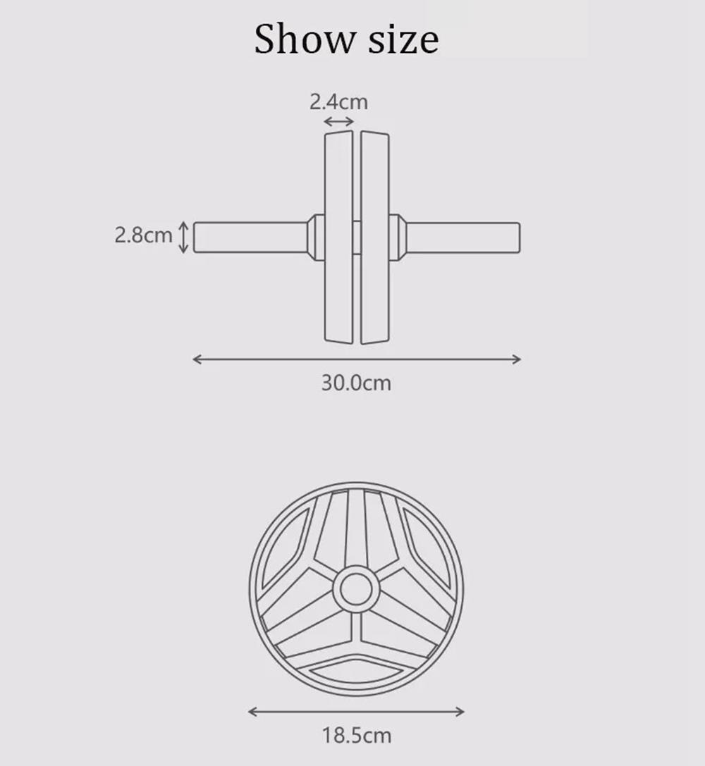 FED Indoor Abdominal Wheel Beginner Fitness Equipment Non-slip Handle By Xiaomi Youpin - Red 22 Xiaomi FED Indoor Abdominal Wheel Beginner Fitness Equipment Non-slip Handle - Red