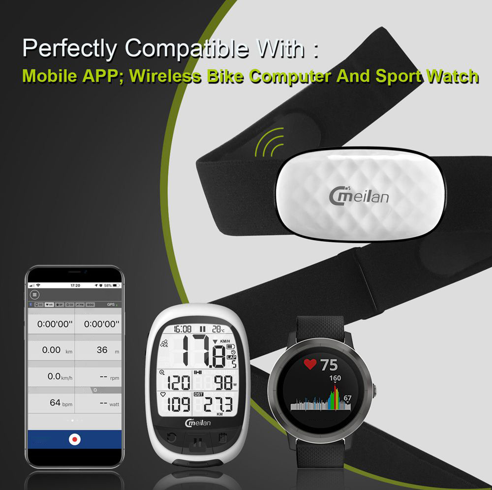 Meilan C5 Wireless Sport Heart Rate Monitor Waterproof Fitness Tracker