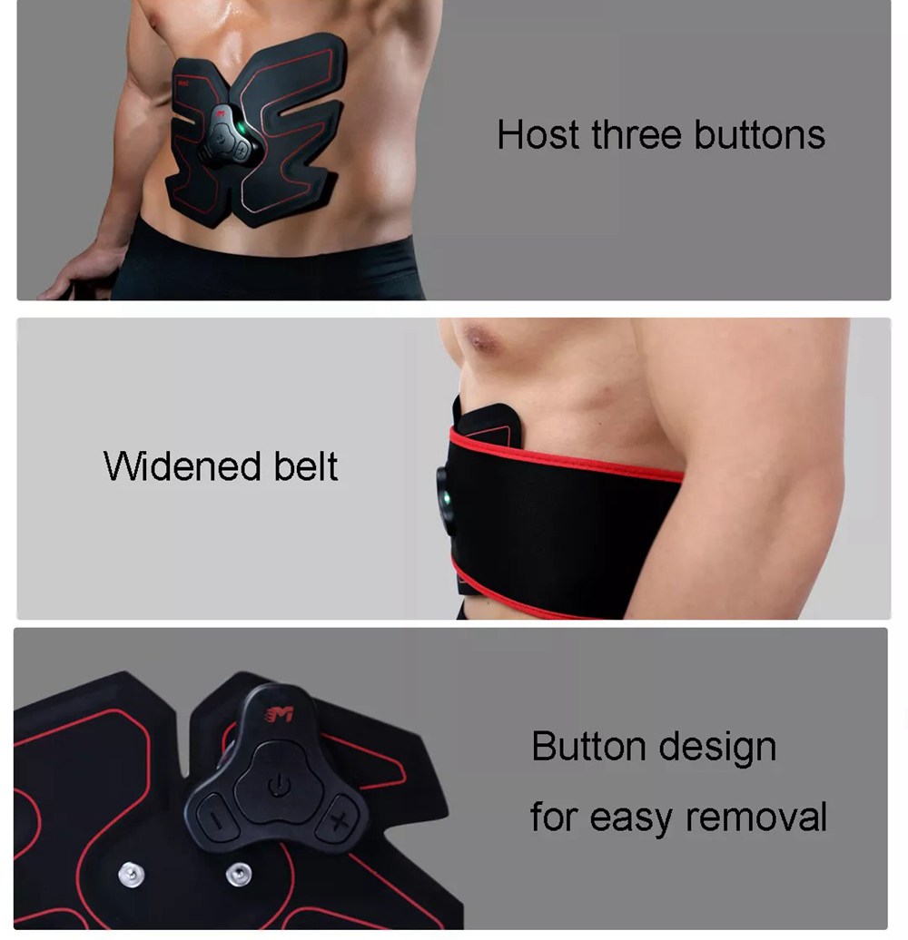 Xiaomi Move It Abdominal Muscle Trainer Apparatus Electric Body-building Fitness Machine 5 Modes- Black