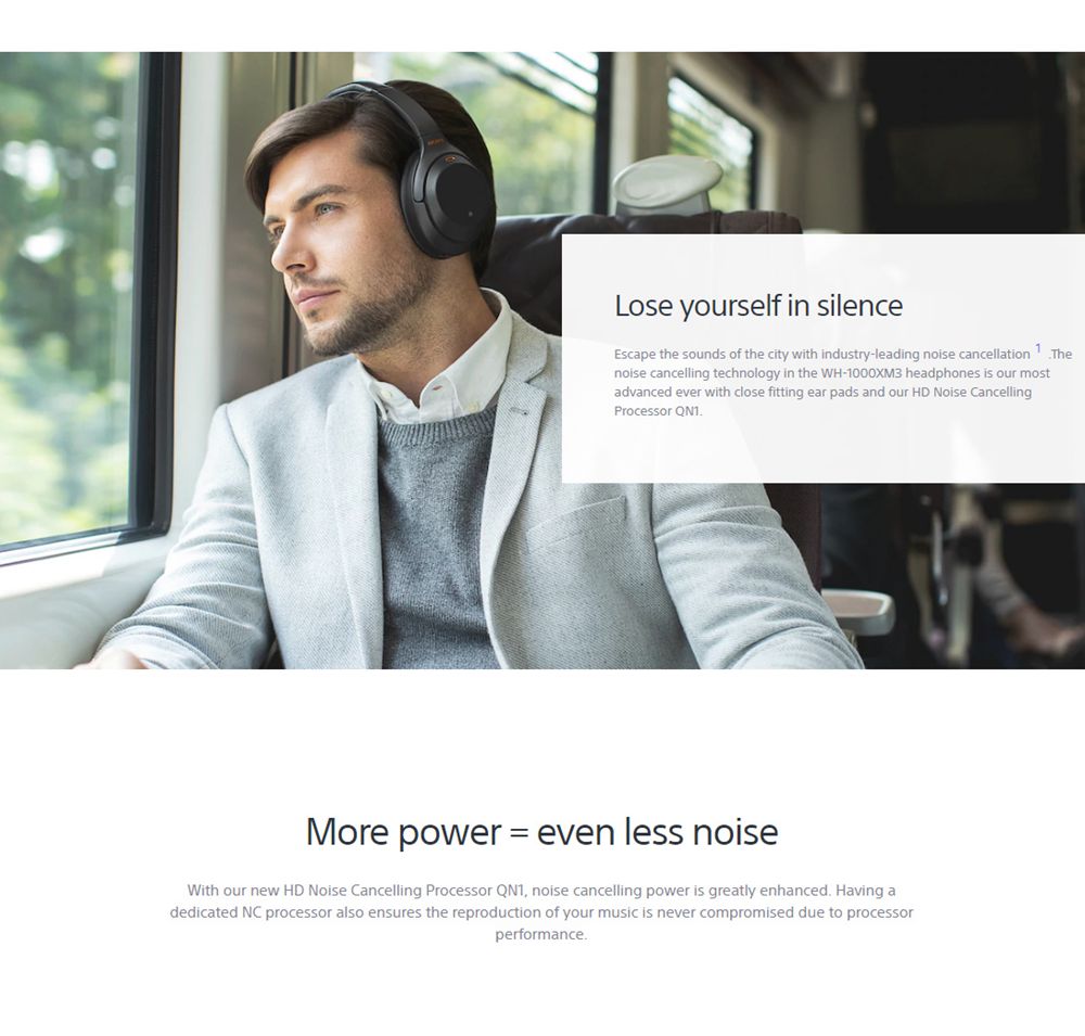 Sony WH-1000XM3 Wireless DSEE HX/LDAC Headphones Bluetooth NFC Touch Sensor Control Alexa Google Assistant