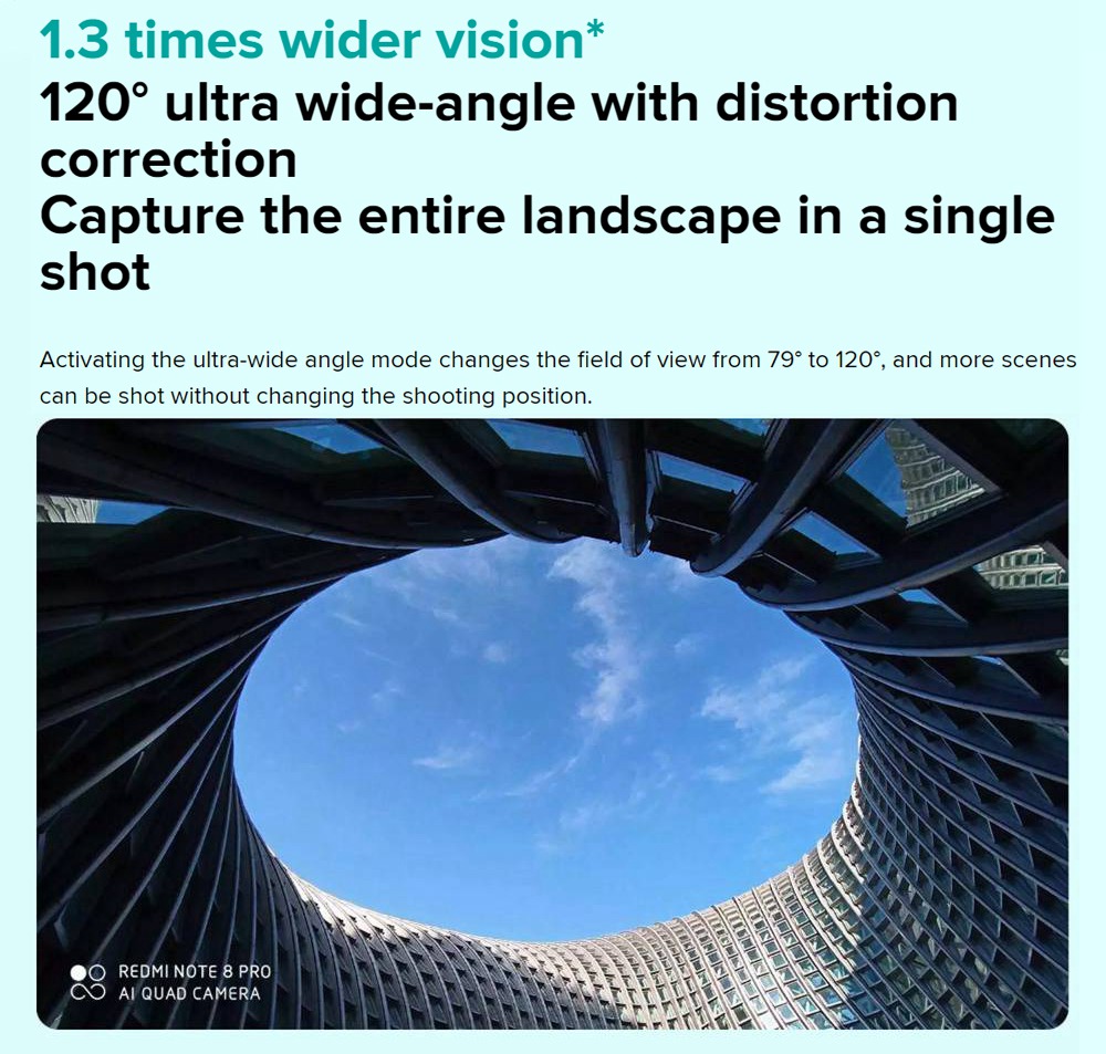 Xiaomi Redmi Note 8 Pro 6.53 Inch 4G LTE Smartphone MTK Helio G90T 8GB 128GB 64.0MP+8.0MP+2.0MP+2.0MP Quad Rear Cameras 4500mAh Battery MIUI 10 Fingerprint - White