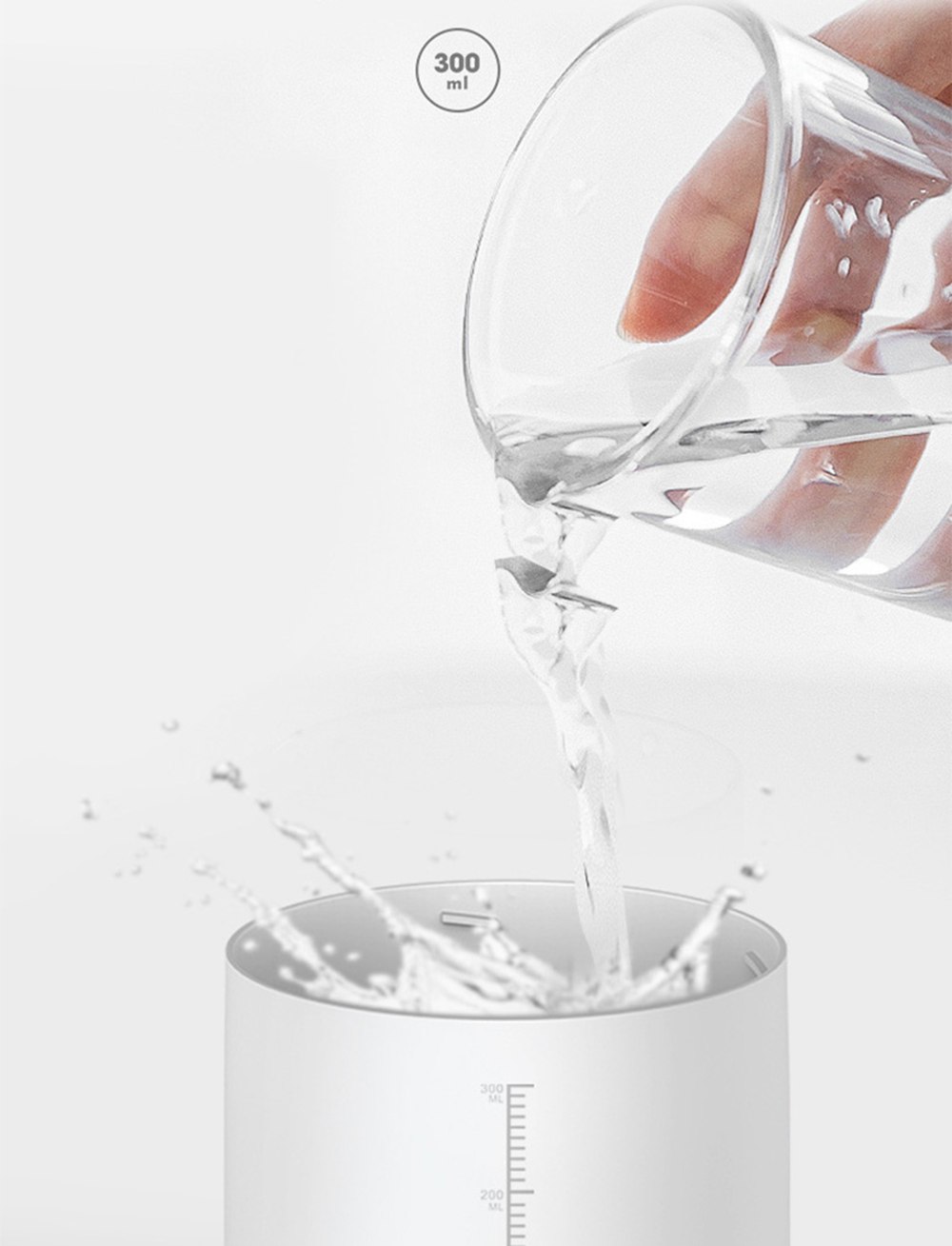 Desktop Humidifier 300ML USB Charging Mini Portable Aromatherapy Machine - White