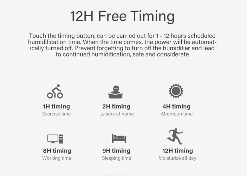 DEERMA DEM F500 Household Ultrasonic Humidifier 5L Capacity Aromatherapy Machine Updated Version - White