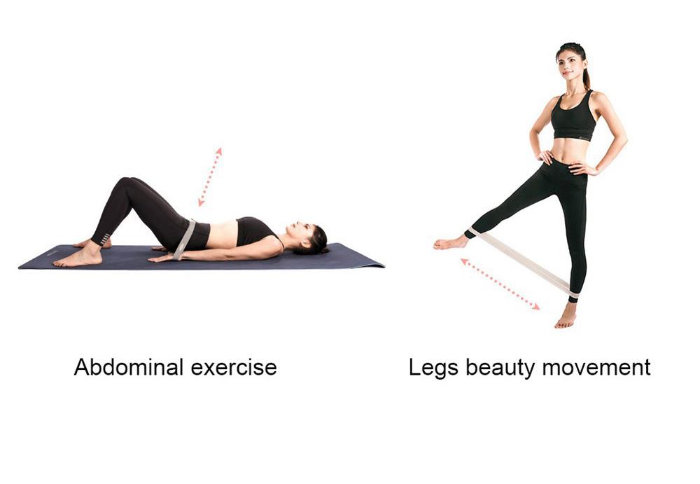 3pcs Xiaomi YUNMAI Elastic Band For Yoga Gymnastics Exercise 10lbs/20lbs/30lbs - Pink Series