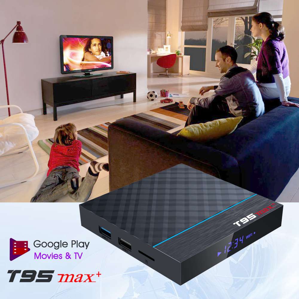 T95 MAX+ Amlogic S905x3 Android 9.0 8K Video Decode TV Box 4GB/32GB