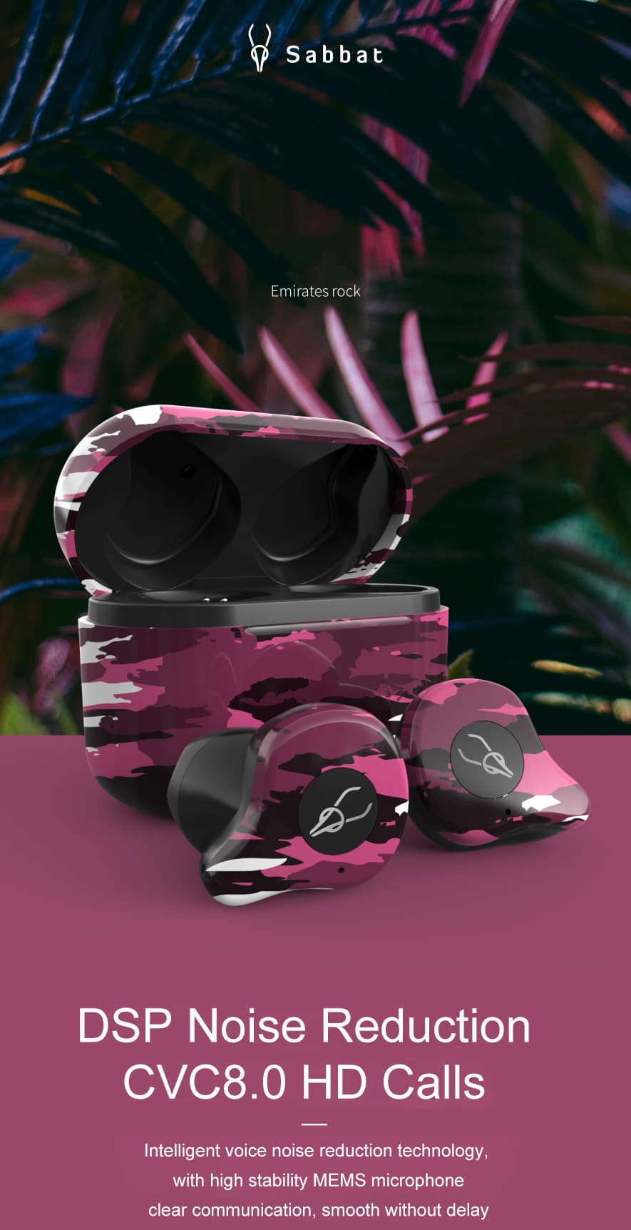 Sabbat X12 Ultra Bluetooth 5.0 TWS Earphone Qualcomm QCC3020 Independence Use atpX/AAC/SBC CVC8.0 IPX5