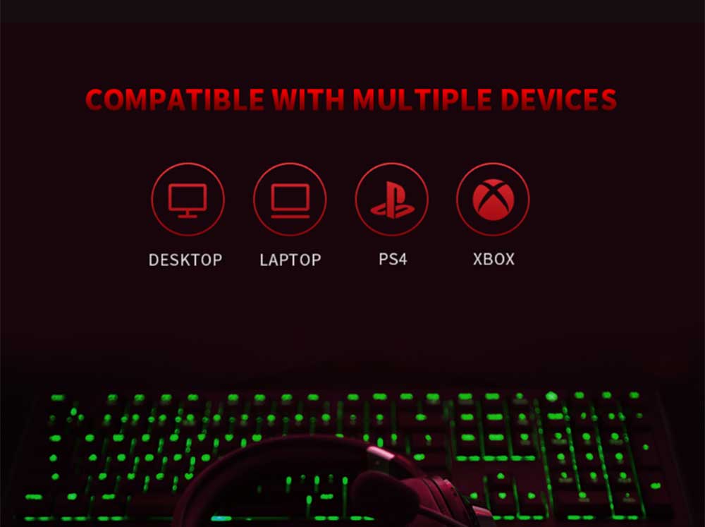 Edifier G2II RGB Light Gaming Headset USB 7.1 Surround Sound supports PS4 Xbox