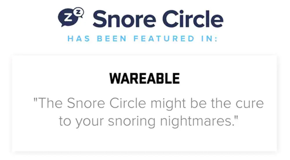 Snore Circle Smart Bluetooth Anti Snoring Device Throat Snore Stopper APP Recording Sleep Analysis