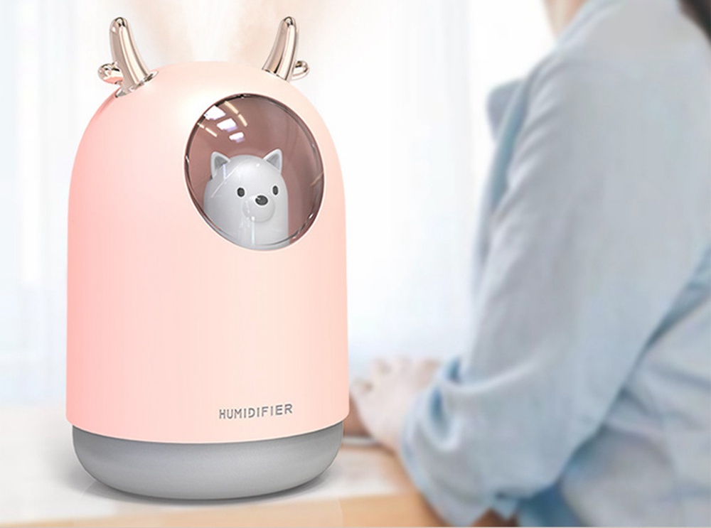 Desktop Humidifier 300ML Pink