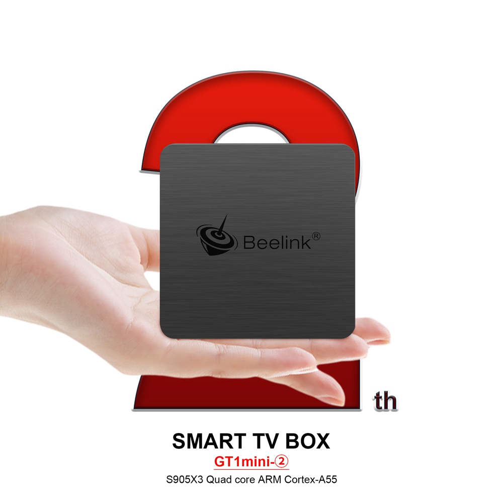 Beelink GT1 MINI-2 TV Box with Voice Remote Amlogic S905x3 4G/32G 2.4G+5.8G WiFi 1000Mbps LAN USB3.0