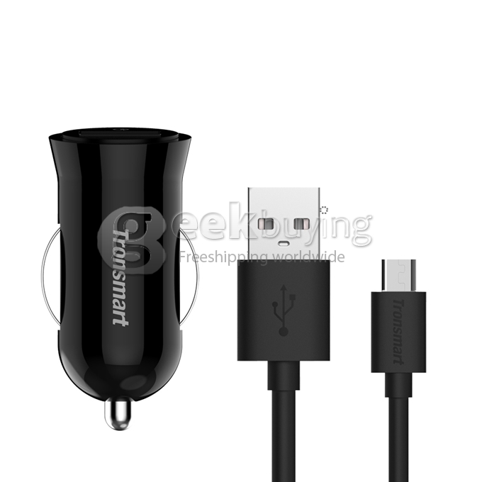[UK Stock] Ładowarka samochodowa Tronsmart Quick Charge 2.0 18W USB do Samsung Galaxy S6, S6 Edge, Note 4, Note Edge / Google Nexus 6 / Sony Xperia Z4, Z3 / HTC One M9, One M8 / Xiaomi Mi3, Mi4, Mi Note / Asus Zenfone 2 i więcej