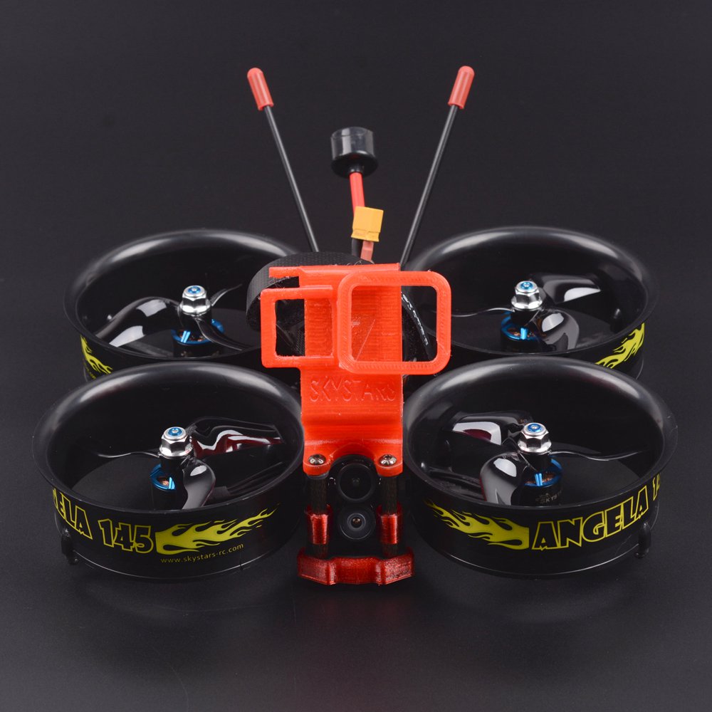 Skystars Angela 145 4K 3 Inch Whoop FPV Racing Drone F4 OSD 4 In 1 35A ESC 5.8G 500mW VTX Runcam Hybrid Cam BNF - Frsky R-XSR Receiver
