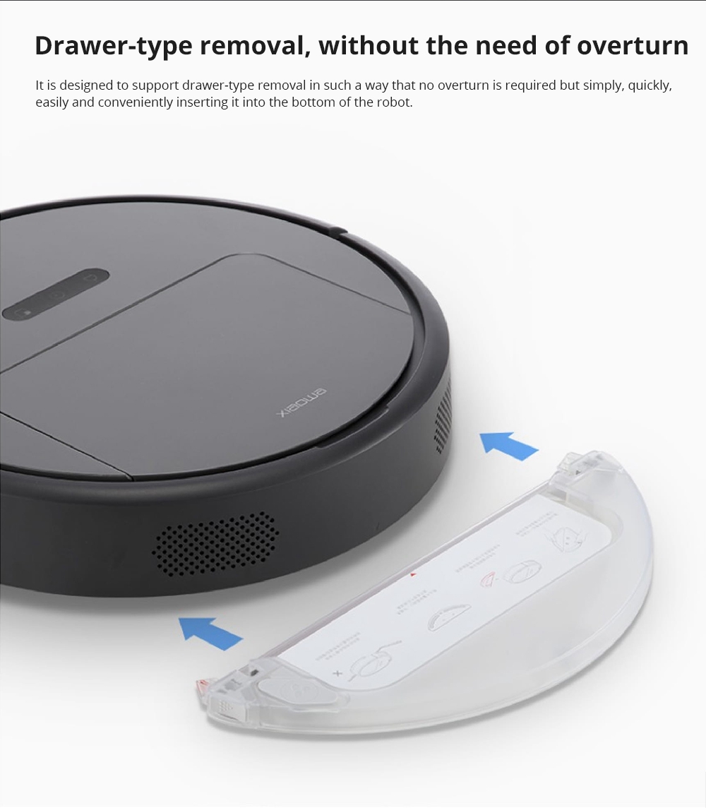 [HK Stock][International Version]Xiaomi Roborock Xiaowa E35 Vacuum Cleaner 2000Pa Suction 5200mAh Battery 2 In 1 Sweeping & Mopping - Black