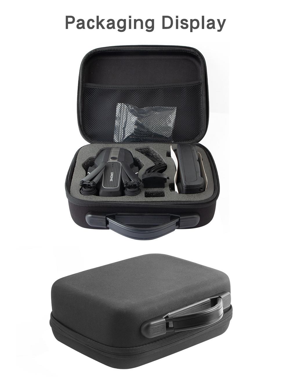 JDRC JD-22S 4K 5G WIFI FPV Foldable GPS RC Drone With Adjustable UHD Camera 16mins Flight Time Follow Me Mode RTF - Two Batteries With Bag