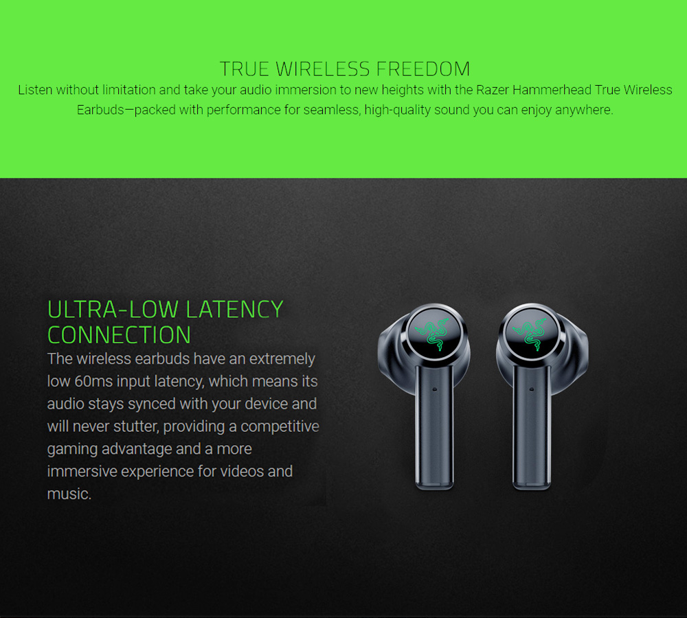 Razer Hammerhead Bluetooth 5 0 Tws Earphones