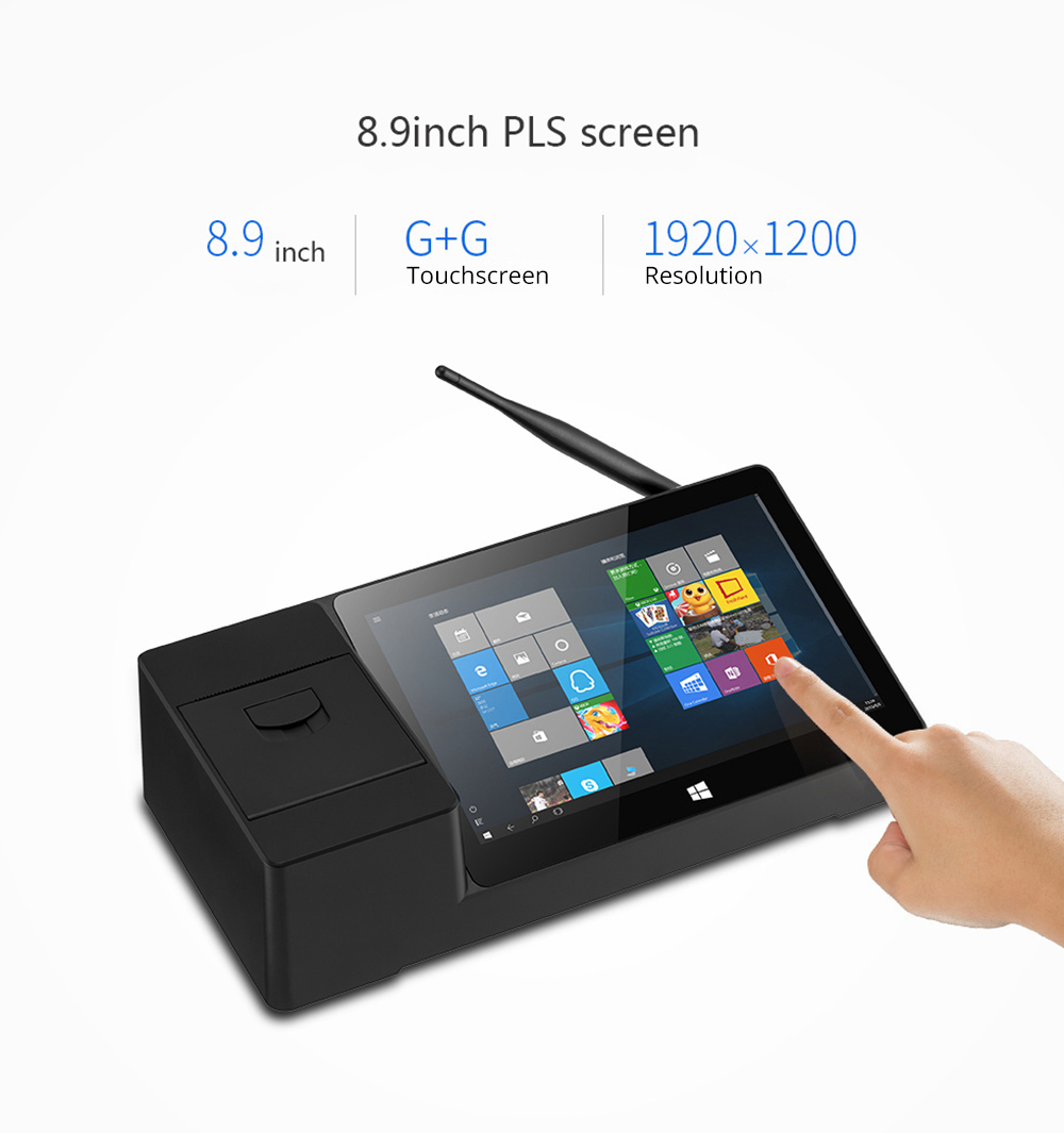 PiPO X3 8.9 Inch Dual OS Tablet PC Windows 10  Android 5.1 Z8350 2GB/32GB WiFi Bluetooth LAN USB3.0