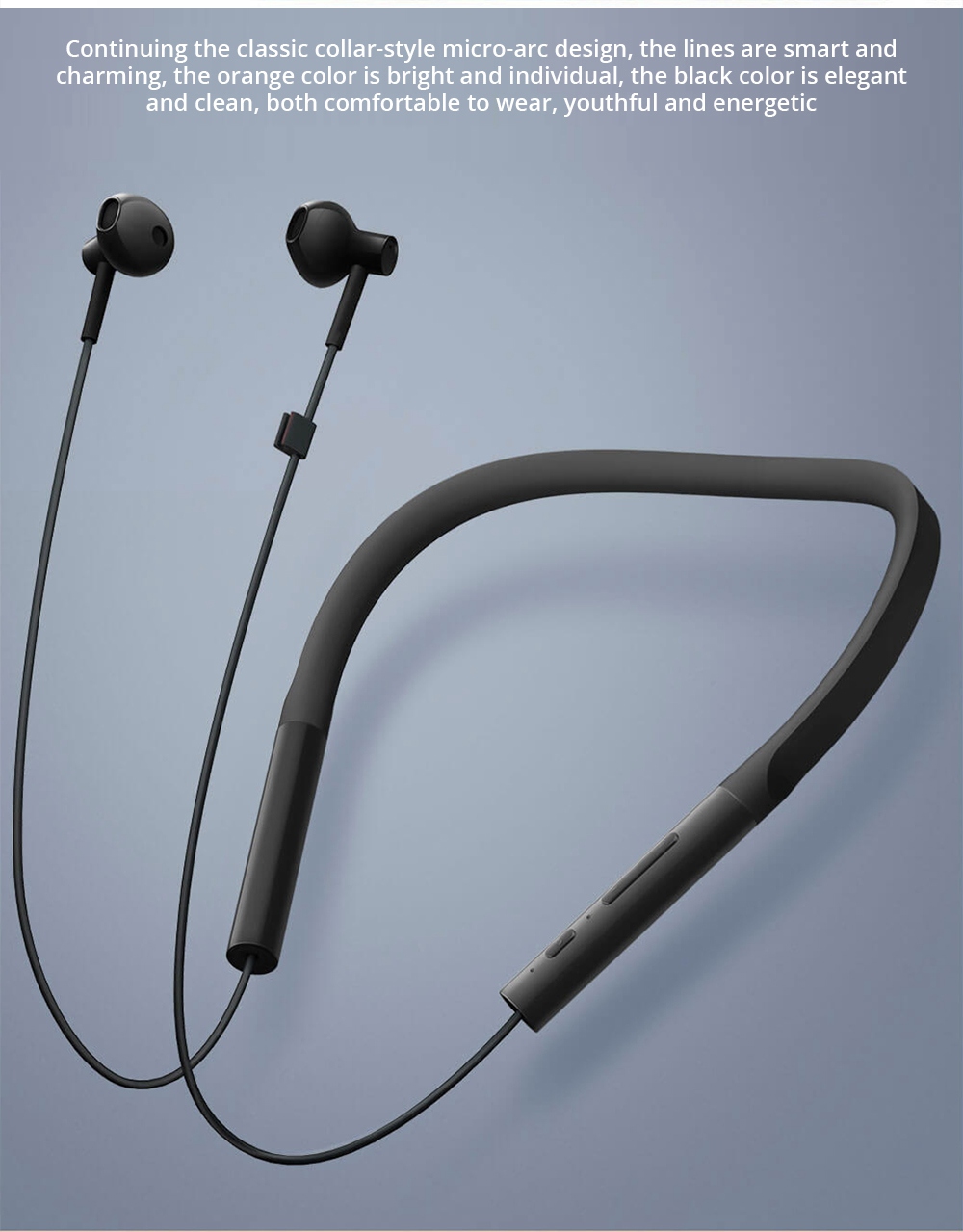 Xiaomi LYXQEJ02JY Wireless Bluetooth Necklace Headphones Lite - Black