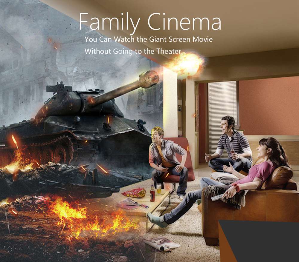 WeCast L9 VGA & HDMI Dual Display Screen Projector Fully Compatible with Android/iOS/Type - C Devices USB Mirroring Sound and Image to TV