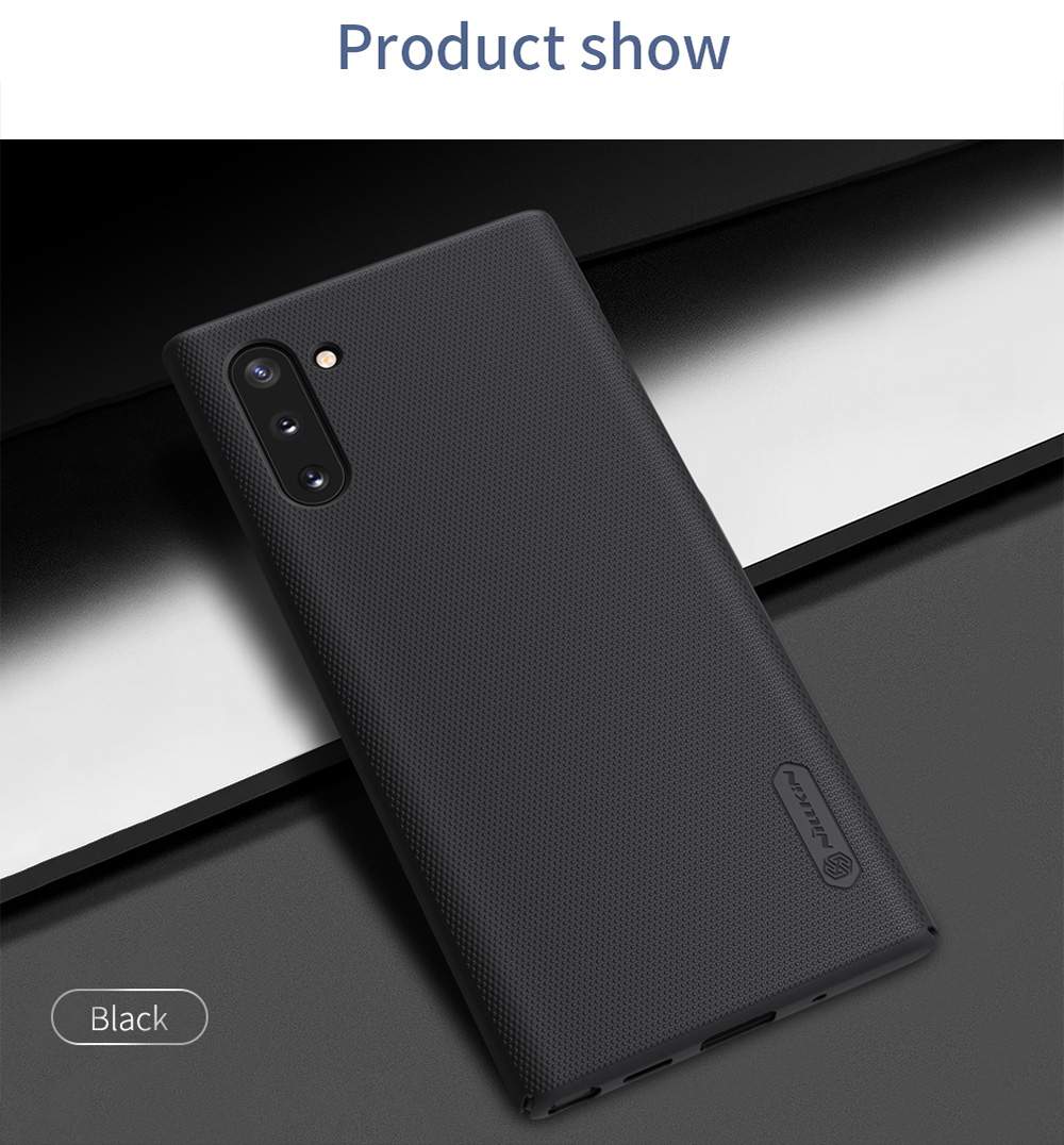 NILLKIN Protective Frosted PC Phone Case For Samsung Galaxy Note 10 / Note 10 5G Smartphone - Black